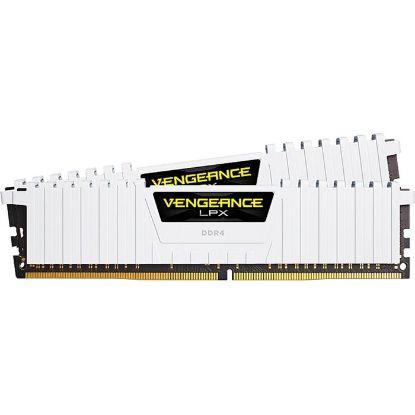  Зображення Пам'ять DDR4  16GB  3200MHz PC4-25600  (Kit of 2x8GB)  Corsair Vengeance LPX  White  (CL16-20-20-38)) 